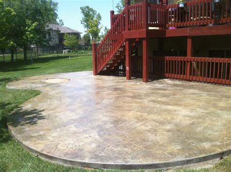 Add Color To Your Patio With Concrete Stain - Patio Designs