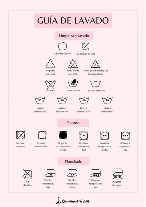 Instrucciones lavado ropa | Marquillas para ropa, Etiquetas para ropa ...