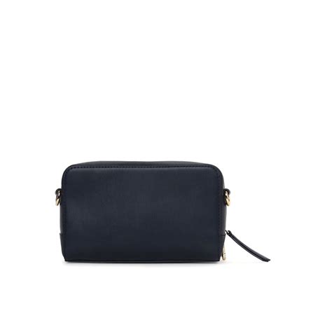 Buy Tommy Hilfiger Logo Blue Pu Sling Bag Online