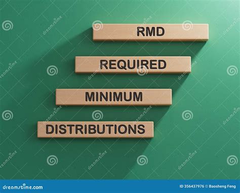 Rmd, Required, Minimum, Distribution Written On Wooden Blocks, Customer Relationship Management ...