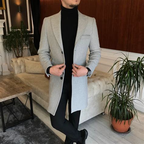 Charleston Light Grey Wool Blend Over Coat by Italian Vega® – Italian Vega™
