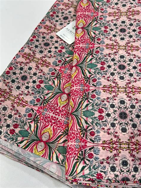 Buy printed georgette fabric online : printed fabrics online – Akrithi