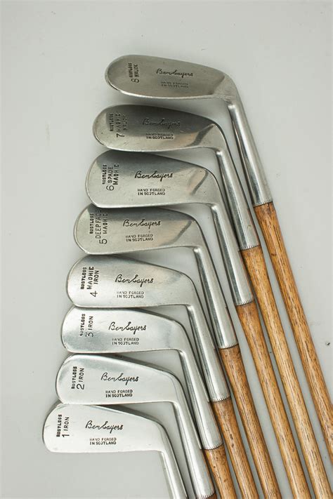 Set of 8 Vintage Golf Clubs by Ben Sayers of North Berwick For Sale at ...
