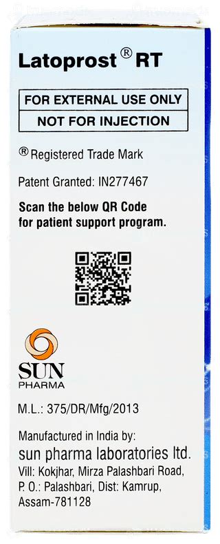 Latoprost Rt Bkc Free 0.005% Eye Drops 2.5 ML | Order Latoprost Rt Bkc ...