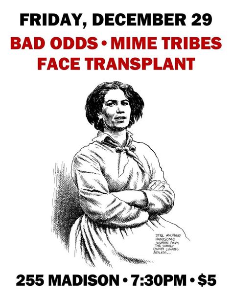 Face Transplant,Mime Tribes & Bad Odds, 255 Madison, Eugene, OR ...
