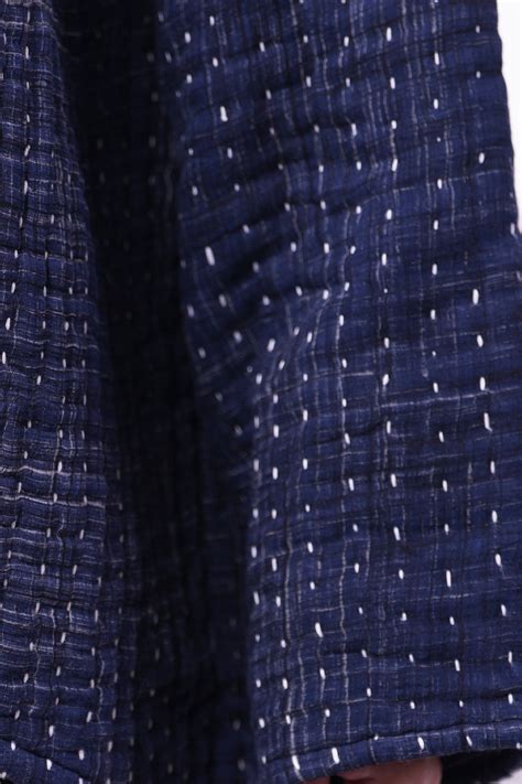 Navy Quilted Jacket – Tulsi Online