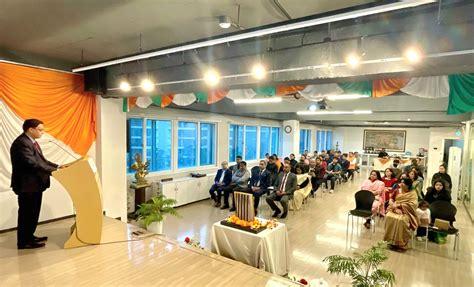 The Embassy of India in Seoul and members of the Indian diaspora ...