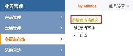 阿里巴巴国际站有几种语言版本：多国语言设置_2000元_【广州网站制作】