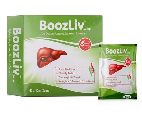 Buy BoozLiv 60 Days Pack, Liver Detox Syrup, Fatty Liver Syrup, Herbal ...