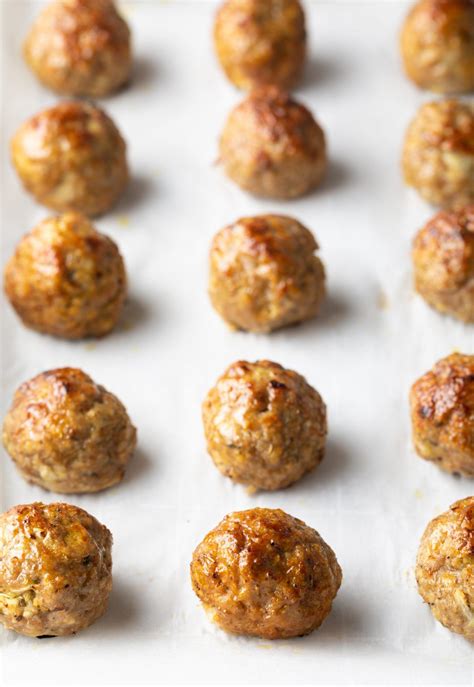 Oven baked turkey meatballs – Artofit