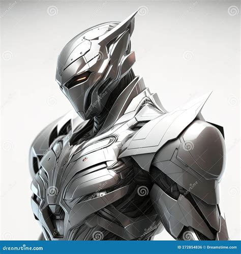 Sleek Futuristic Armor: Advanced Metal Alloy Protection Defining ...