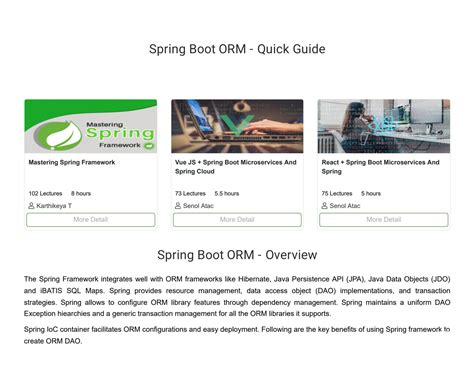 Image result for Spring ORM Tutorial