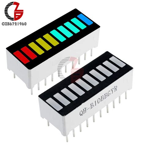 diymore 10Pcs LED Display Module 10 Segment Bargraph Light Display ...