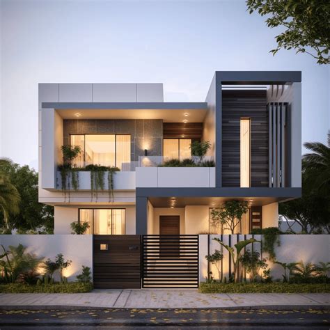Double Floor Elegance: Inspiring Front Elevation Designs