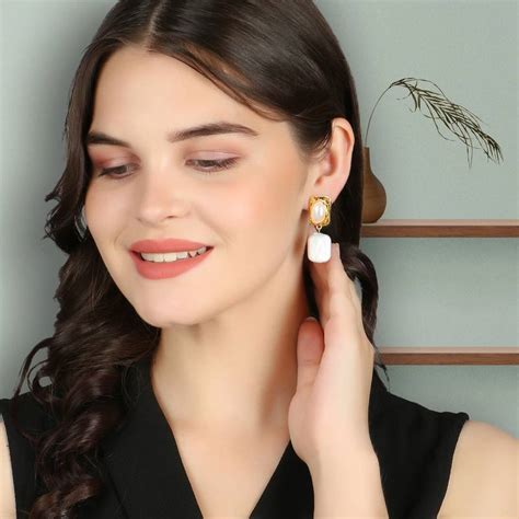 Princess Drop Baroque Pearl Earrings (925 Sterling Silver) – www.zewar.co