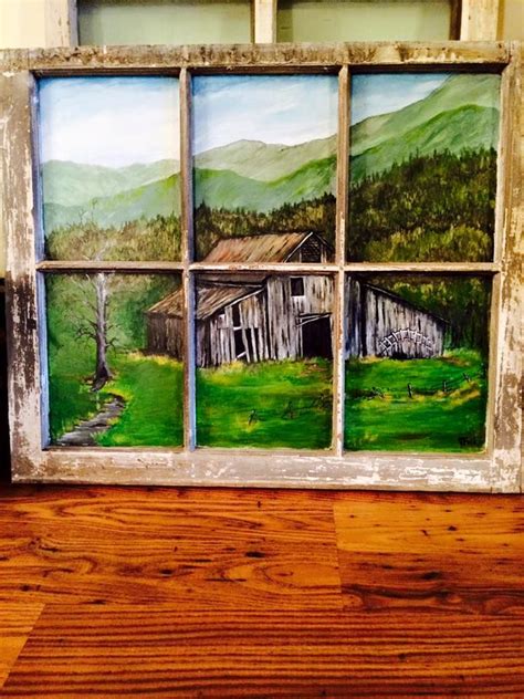 Window Scene Painting at PaintingValley.com | Explore collection of ...
