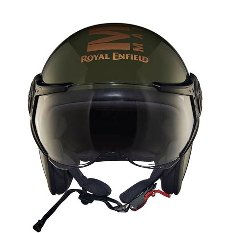 Jet Open Face MLG Helmet with Visor - Green | Royal Enfield Store