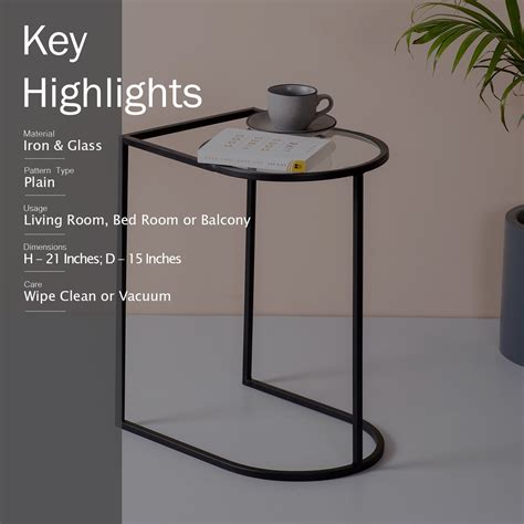 Buy Black Magazine Side Table Online at Best Price in India | Nestroots