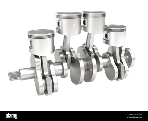 3d model of a piston crank mechanism of an internal combustion engine Stock Photo - Alamy