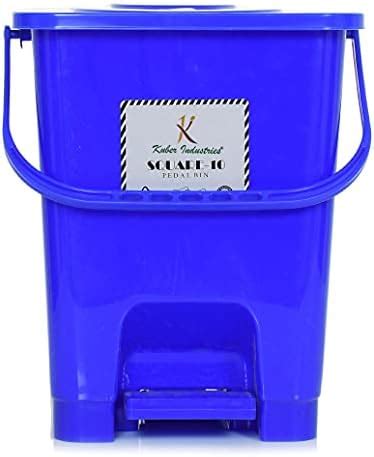 Kuber Industries Square Premium Plastic Pedal Dustbin with Lid for Home ...
