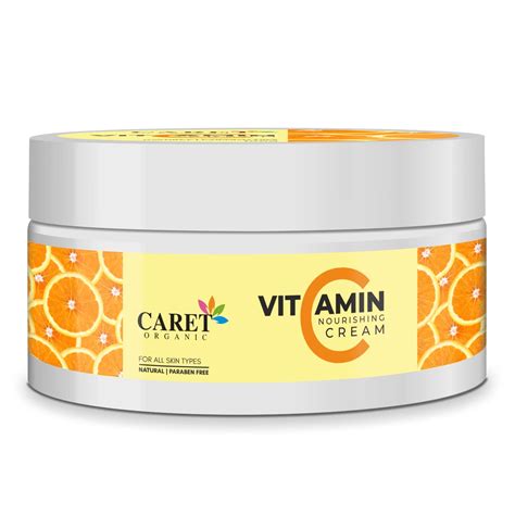 Caret Organic Vitamin C Cream With Jojoba Oil & Aloevera Extract For ...
