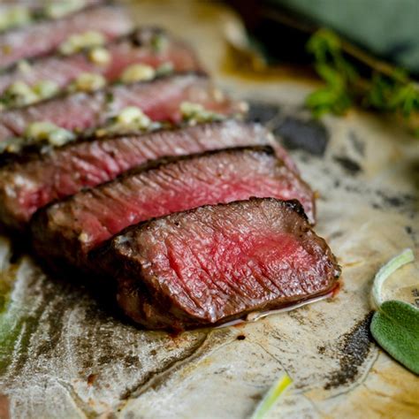 Elk Sirloin Steak with Blue Cheese Compound Butter | Peak to Plate ...