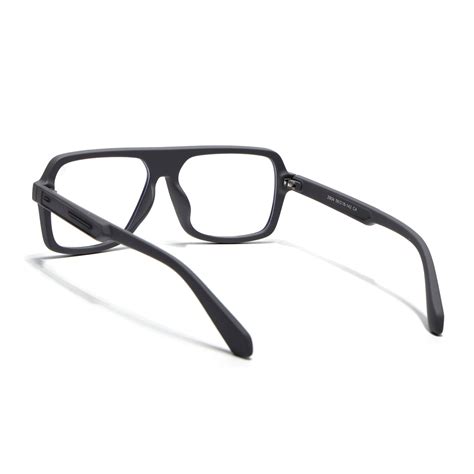 Eyejack Crossline Grey Wayfarer Eyeglasses for Men & Women (2904FCL210 ...