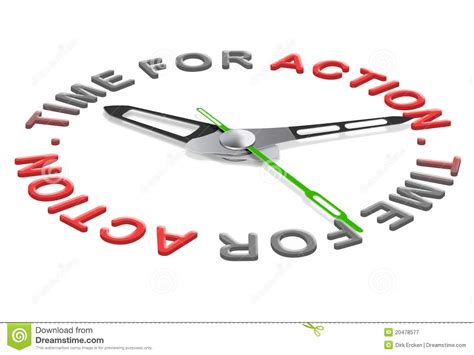 Time For Action Act Now New Start Stock Image | CartoonDealer.com #20478577