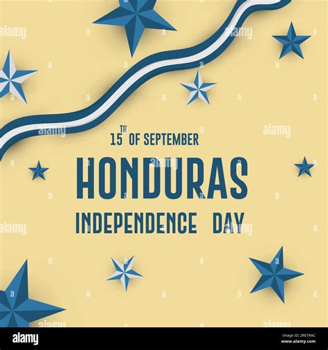 Happy Honduras Independence Day. Poster banner vector design featuring ...