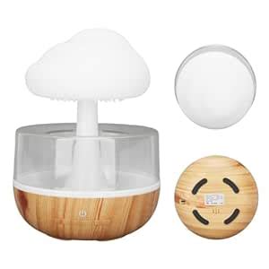 Exxelo (𝟓 𝐘𝐞𝐚𝐫 𝐖𝐚𝐫𝐫𝐚𝐧𝐭𝐲) Cloud Humidifier with Rain Drop Night Light ...
