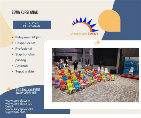 Sewa Kursi Anak Untuk Pesta Ultah Di JABODETABEK