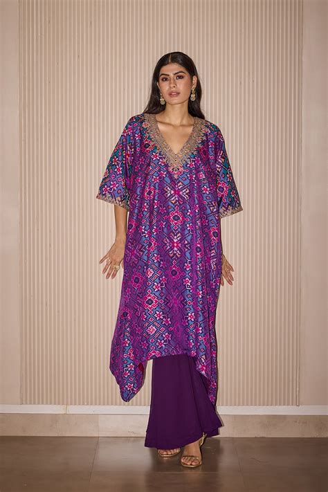 Long Patola Kurta with Georgette Flared Plazzos – 29india