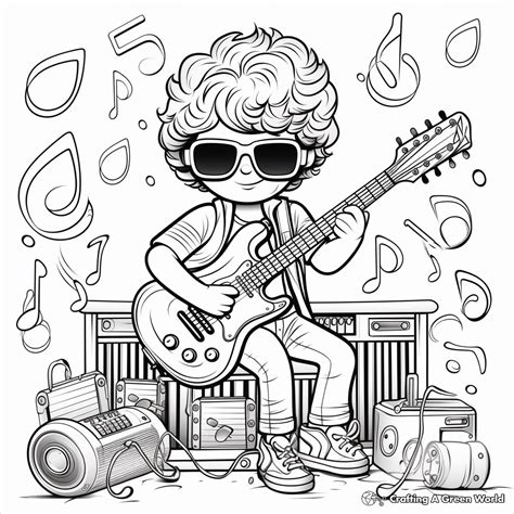 Music Coloring Pages - Free & Printable!