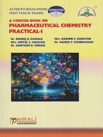Buy A Concise Book on PHARMACEUTICAL CHEMISTRY PRACTICAL 1 As Per PCI ...