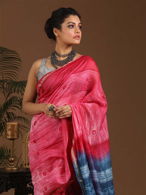 BLUSH SERENITY (CHANDERI SILK COTTON SAREE)
