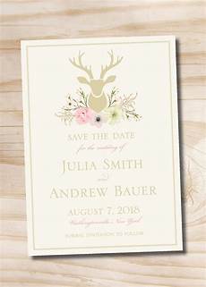 printable wedding invitation suite deer antler pink floral rustic watercolor floral deer buck antlers save the date printable wedding invitation suite deer antler pink floral rustic watercolor floral deer buck antlers save the date
