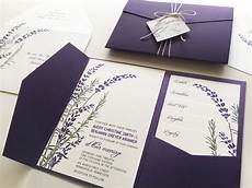 Wedding Invitations Lavender by Lavender Wedding Invitation Sle Purple Pocketfold Tags Wedding Invitations Lavender