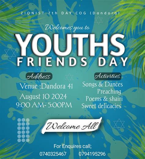 Youths Friends Day, Dandora 41, Nairobi, Kenya, 10 August 2024 ...
