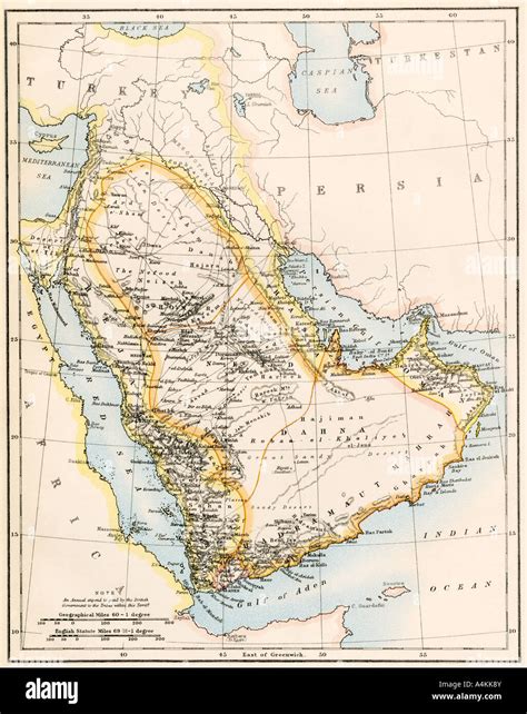 Middle east deserts map