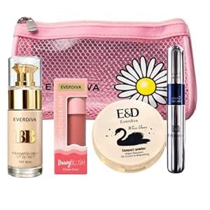 Dewy Makeup Combo with Makeup Bag | Foundation, Dewy Liquid Blush ...