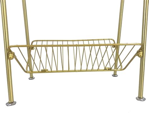 Buy Cozyel Gold Modern Rectangular Metal Side Table, Small Accent End ...