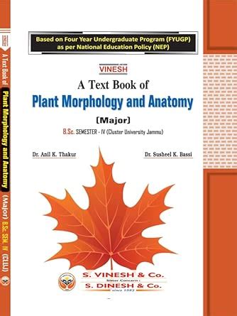 Buy Plant Morphology & Anatomy (Major)-B.Sc.Sem. IV (CLUJ) Book Online ...