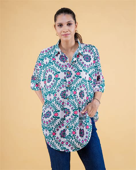 RUMI RELAXED SHIRT (PRINTED)