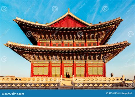 Gyeongbokgung Palace, Korean Traditional Architecture in Seoul Stock ...
