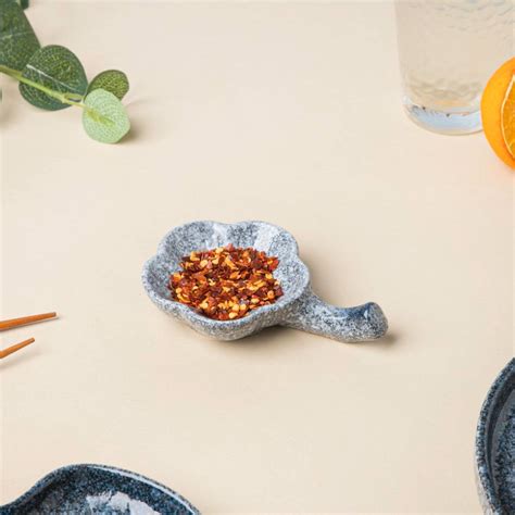 Pebble Glazed Dip Bowl With Chopsticks Rest Online - Premium Dip Bowl ...