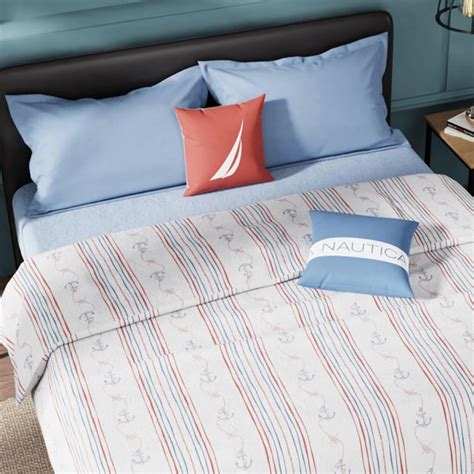 Buy NAUTICA Fairwater Cotton Striped Double Dohar from Nautica at just ...
