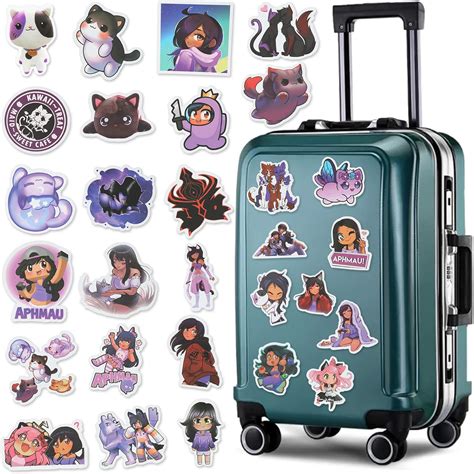 Buy 60 PCS Kawaii Aphmau Stickers, Cute Aphmau Plushies Cat Graffiti ...