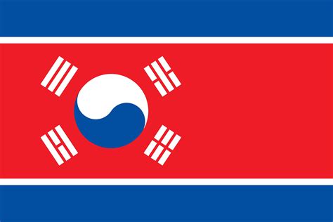 Flag of DPRK but the DPRK is South Korea : r/vexillologycirclejerk