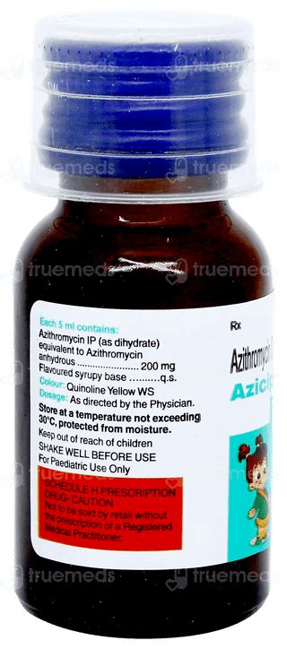 Azicip 200 Peppermint And Orange Flavour Suspension: Uses, Side Effects ...