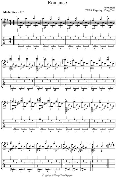 Nhạc Guitar - Nguyễn Đăng Thảo: ROMANCE / SPANISH BALLAD / JEUX ...